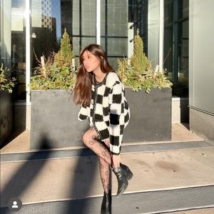 J.ING checkered coat